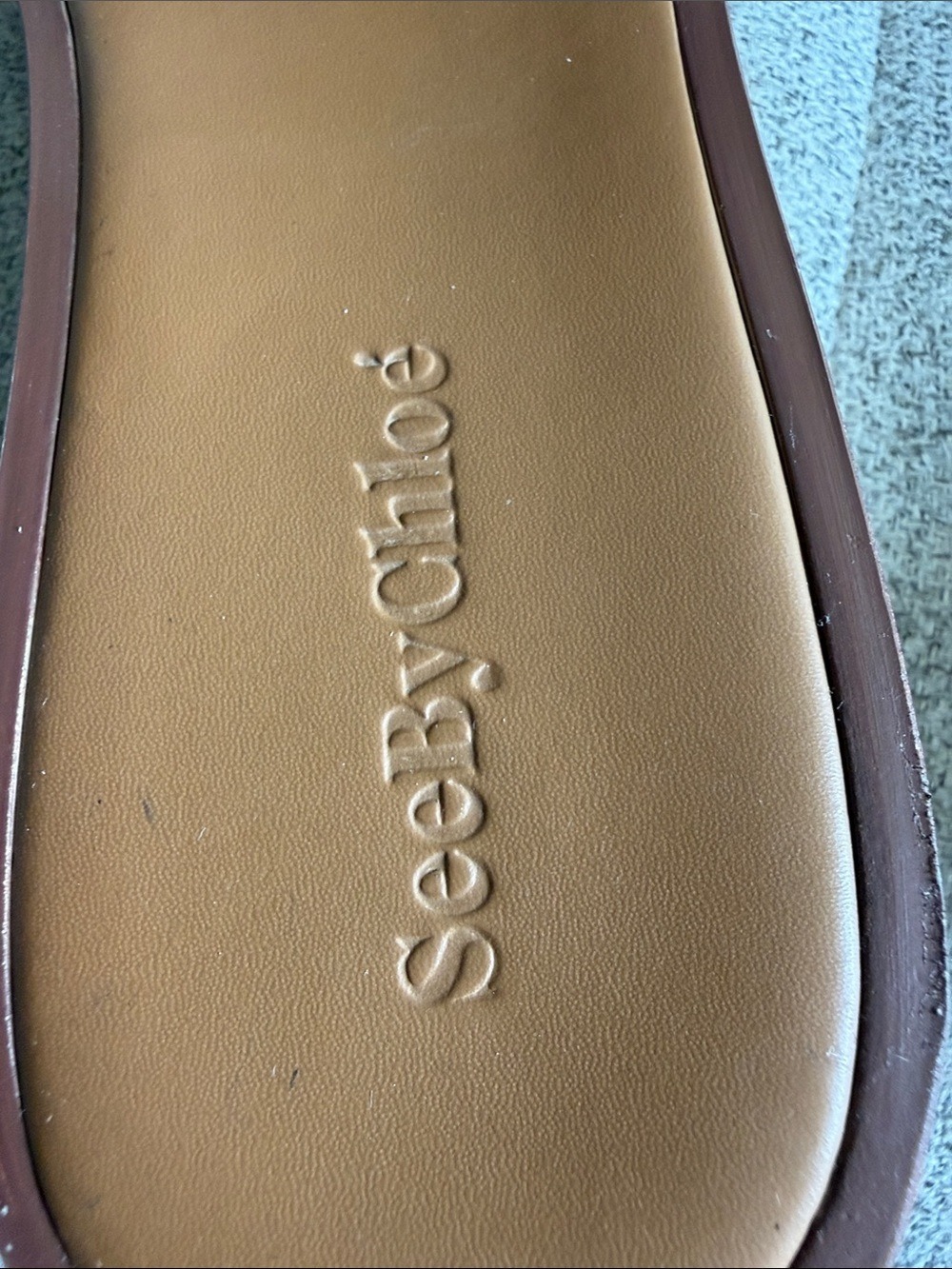 SEE BY CHLOÉ Robin Platform Slide Sandals Size 38 - Picture 14 of 15
